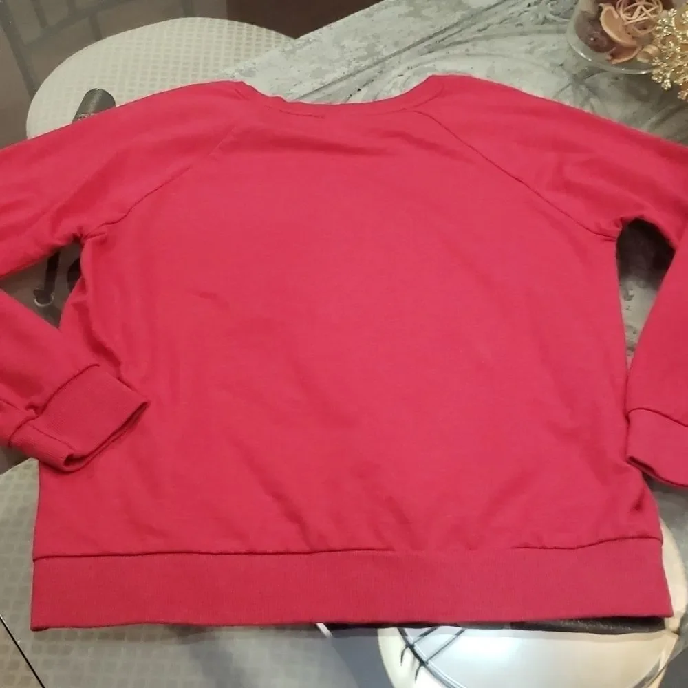 DISNEY MICKEY MOUSE WOMENS SLOUCHED  SWEATSHIRT - Picture 6 of 7